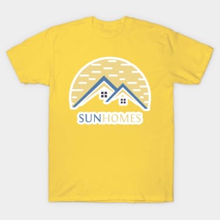 House Home Sticker logo design. Creative Modern Beach property sticker design icon. T-Shirt